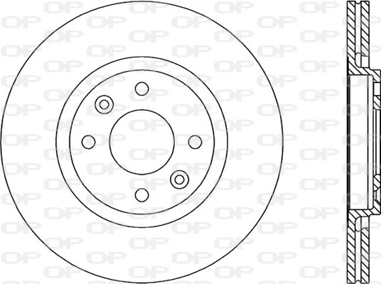 BDR1456.20 OPEN PARTS Тормозной диск (фото 1)