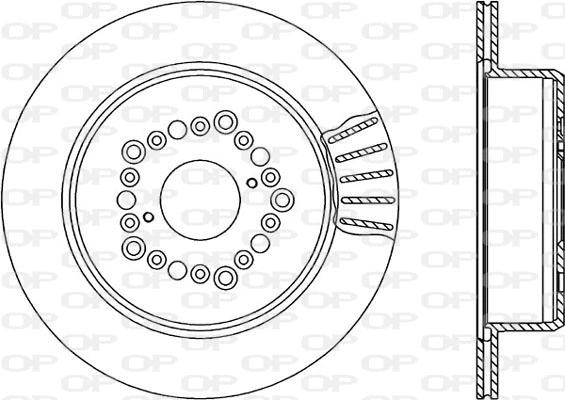 BDR1568.20 OPEN PARTS Тормозной диск (фото 1)