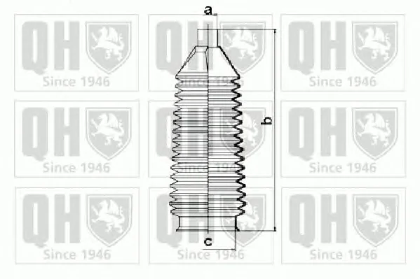 QG1159 QUINTON HAZELL Пыльник рулевой рейки (тяги) (фото 1)
