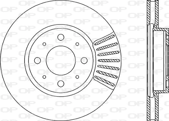 BDR1613.20 OPEN PARTS Тормозной диск (фото 1)