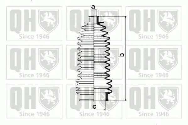 QG1160 QUINTON HAZELL Пыльник рулевой рейки (тяги) (фото 1)