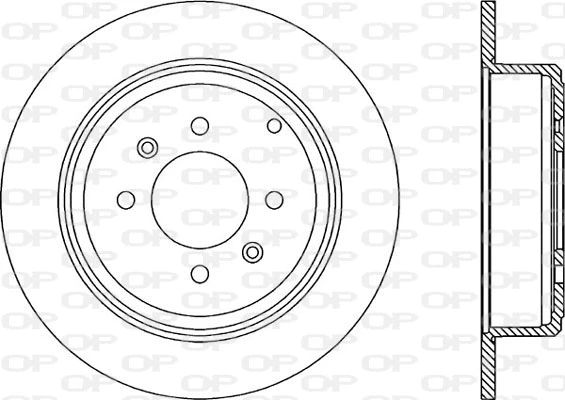 BDR1716.10 OPEN PARTS Тормозной диск (фото 1)