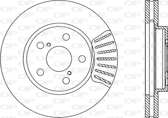 BDR1727.20 OPEN PARTS Тормозной диск (фото 1)