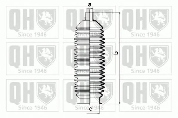 QG1162 QUINTON HAZELL Пыльник рулевой рейки (тяги) (фото 1)