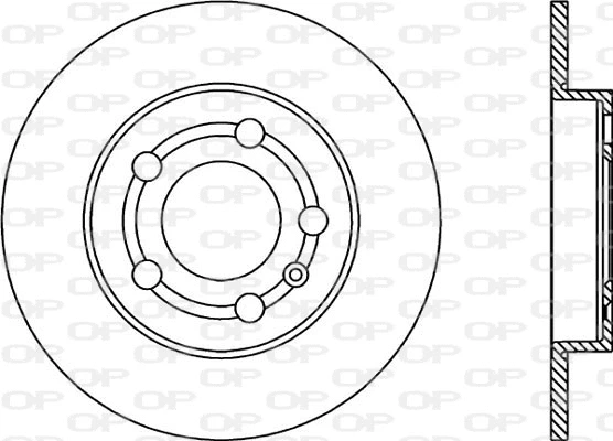 BDR1745.10 OPEN PARTS Тормозной диск (фото 1)