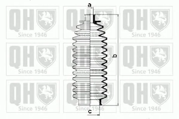 QG1163 QUINTON HAZELL Пыльник рулевой рейки (тяги) (фото 1)