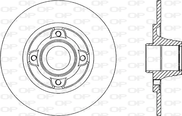 BDR1812.10 OPEN PARTS Тормозной диск (фото 1)