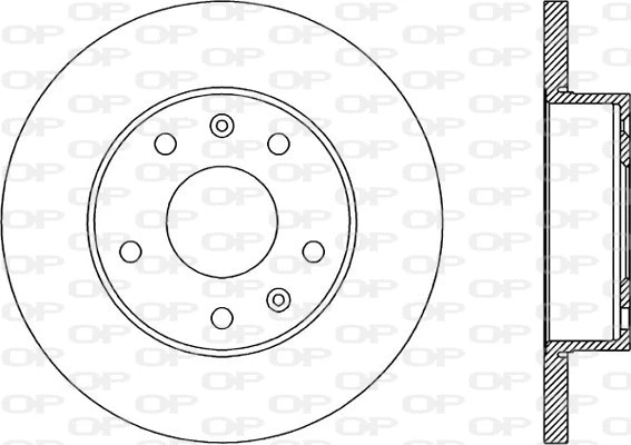 BDR1853.10 OPEN PARTS Тормозной диск (фото 1)