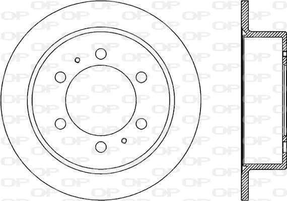 BDR1860.10 OPEN PARTS Тормозной диск (фото 1)