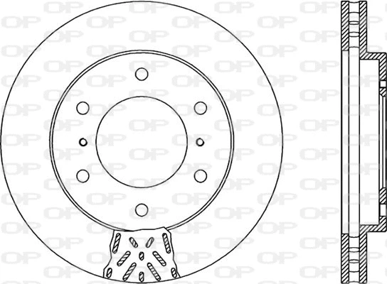 BDR1873.20 OPEN PARTS Тормозной диск (фото 1)