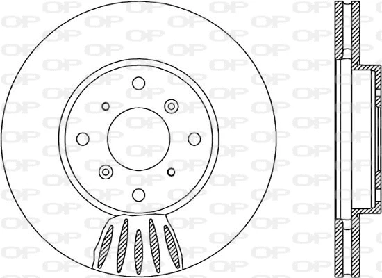 BDR1918.20 OPEN PARTS Тормозной диск (фото 1)