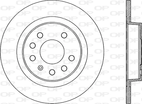 BDR1989.10 OPEN PARTS Тормозной диск (фото 1)