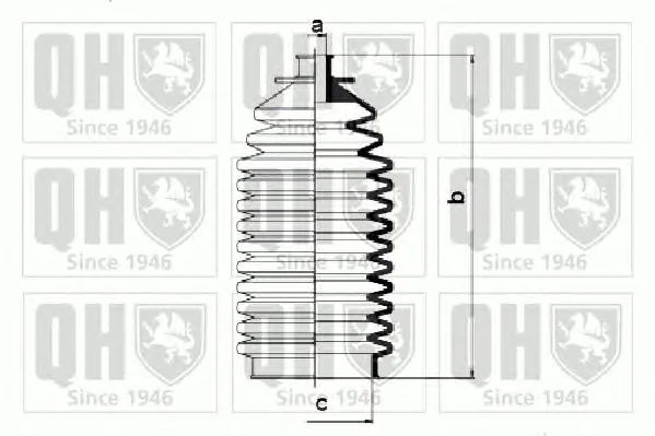 QG1173 QUINTON HAZELL Пыльник рулевой рейки (тяги) (фото 1)