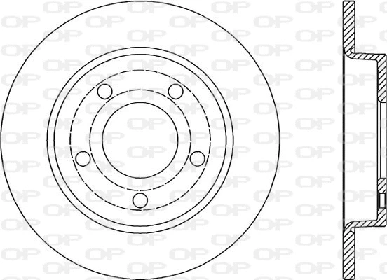 BDR2024.10 OPEN PARTS Тормозной диск (фото 1)