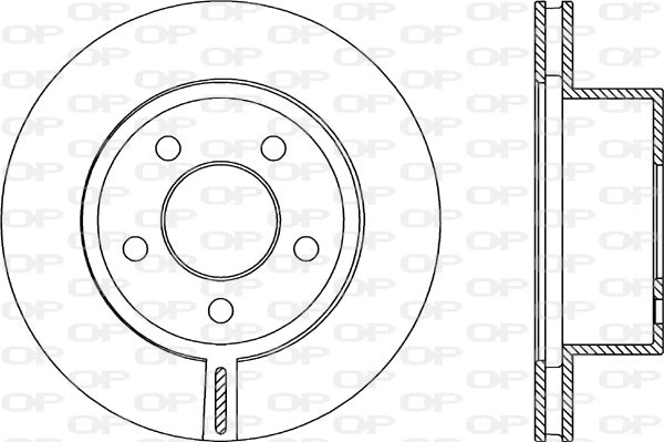 BDR2089.20 OPEN PARTS Тормозной диск (фото 1)