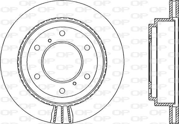 BDR2134.20 OPEN PARTS Тормозной диск (фото 1)