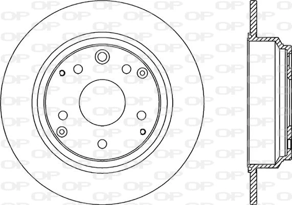 BDR2188.10 OPEN PARTS Тормозной диск (фото 1)