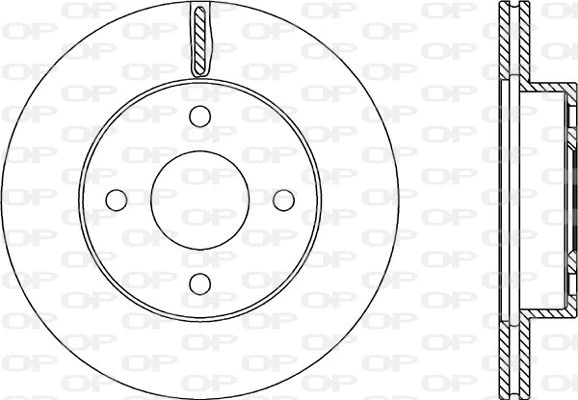 BDR2216.20 OPEN PARTS Тормозной диск (фото 1)