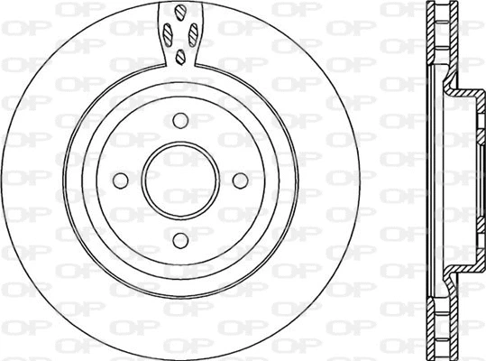 BDR2225.20 OPEN PARTS Тормозной диск (фото 1)