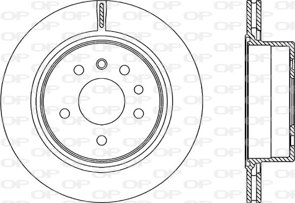 BDR2227.20 OPEN PARTS Тормозной диск (фото 1)