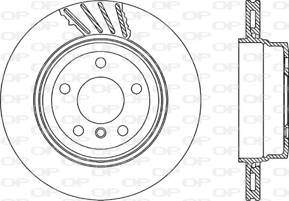 BDR2235.20 OPEN PARTS Тормозной диск (фото 1)