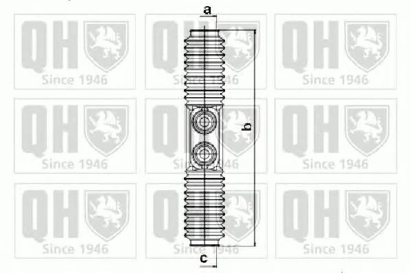 QG1184 QUINTON HAZELL Пыльник рулевой рейки (тяги) (фото 1)
