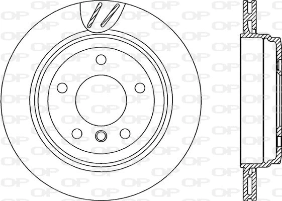 BDR2243.20 OPEN PARTS Тормозной диск (фото 1)