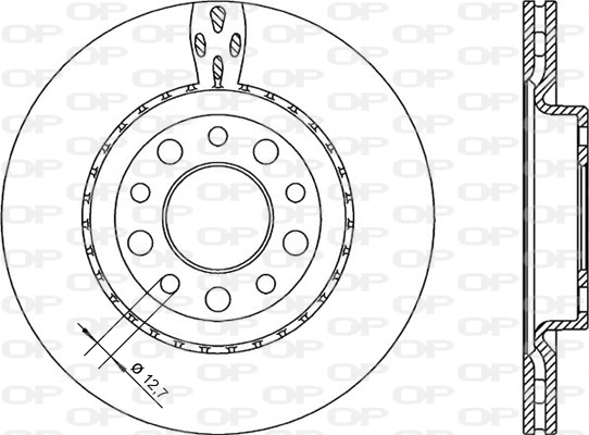 BDR2255.20 OPEN PARTS Тормозной диск (фото 1)