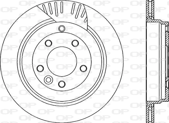 BDR2256.20 OPEN PARTS Тормозной диск (фото 1)