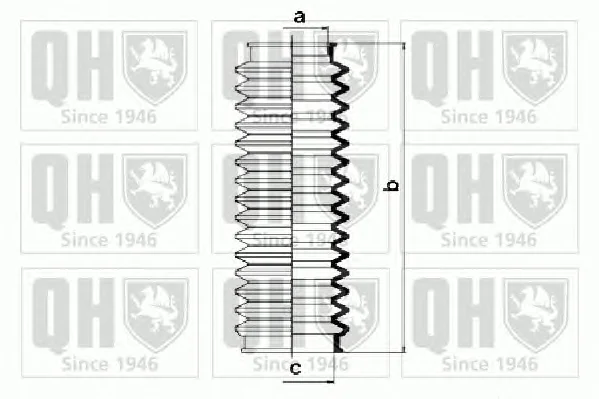 QG1187 QUINTON HAZELL Пыльник рулевой рейки (тяги) (фото 1)