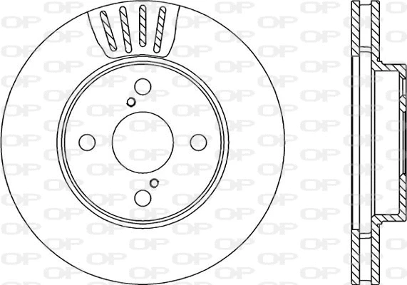 BDR2292.20 OPEN PARTS Тормозной диск (фото 1)