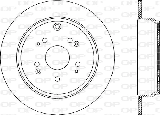 BDR2343.10 OPEN PARTS Тормозной диск (фото 1)