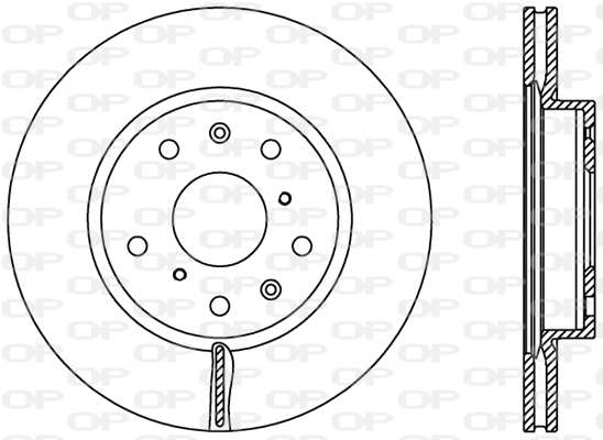 BDR2367.20 OPEN PARTS Тормозной диск (фото 1)