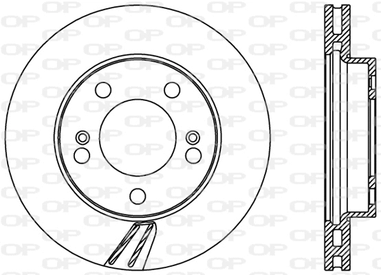 BDR2376.20 OPEN PARTS Тормозной диск (фото 1)