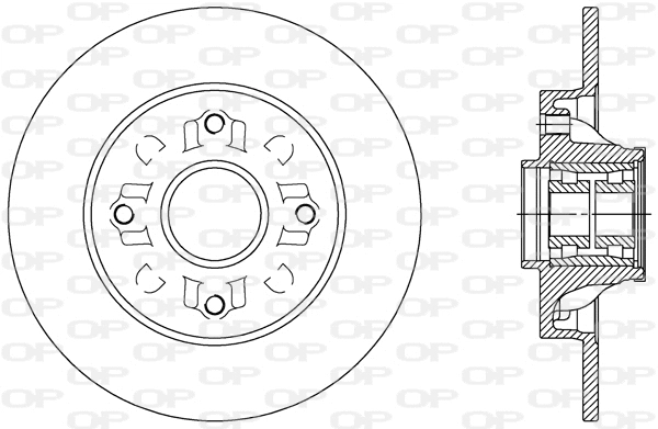 BDR2388.30 OPEN PARTS Тормозной диск (фото 1)