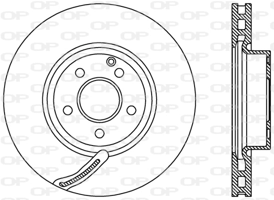 BDR2392.20 OPEN PARTS Тормозной диск (фото 1)