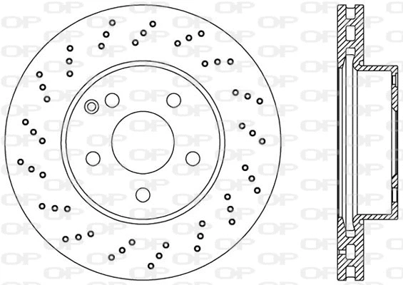 BDR2393.25 OPEN PARTS Тормозной диск (фото 1)