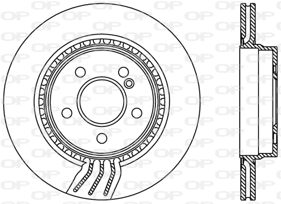 BDR2396.20 OPEN PARTS Тормозной диск (фото 1)