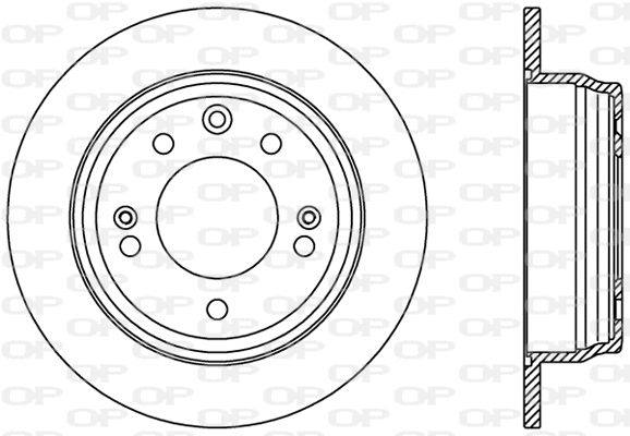 BDR2409.10 OPEN PARTS Тормозной диск (фото 1)