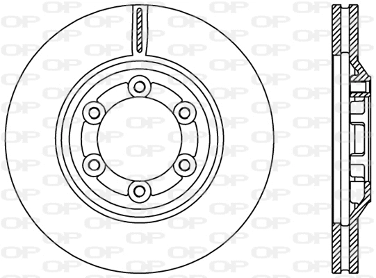 BDR2428.20 OPEN PARTS Тормозной диск (фото 1)