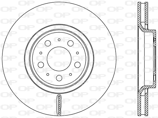 BDR2455.20 OPEN PARTS Тормозной диск (фото 1)