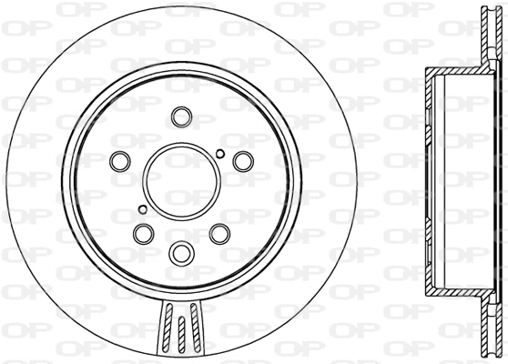 BDR2461.20 OPEN PARTS Тормозной диск (фото 1)