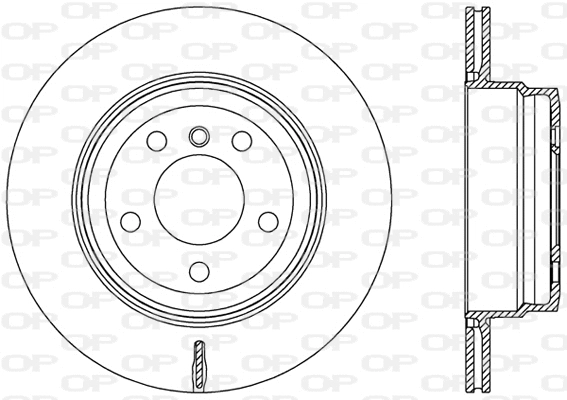 BDR2465.20 OPEN PARTS Тормозной диск (фото 1)