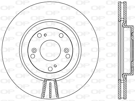 BDR2473.20 OPEN PARTS Тормозной диск (фото 1)