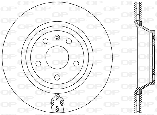 BDR2484.20 OPEN PARTS Тормозной диск (фото 1)