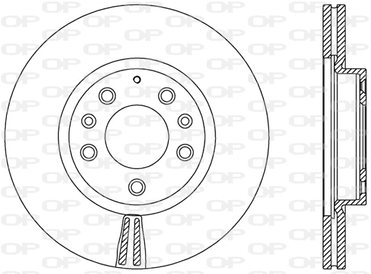 BDR2491.20 OPEN PARTS Тормозной диск (фото 1)