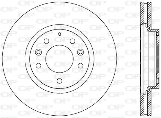 BDR2493.20 OPEN PARTS Тормозной диск (фото 1)