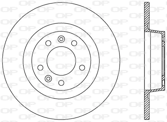 BDR2518.10 OPEN PARTS Тормозной диск (фото 1)