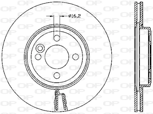 BDR2530.20 OPEN PARTS Тормозной диск (фото 1)