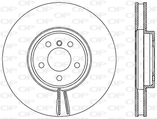 BDR2543.20 OPEN PARTS Тормозной диск (фото 1)